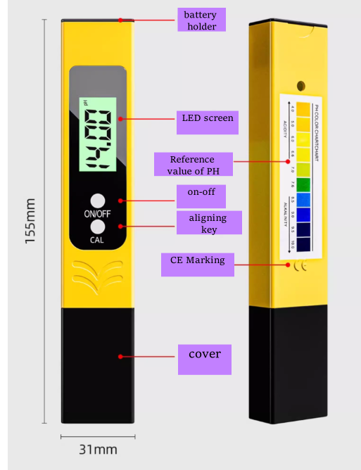 PH test pen,pH value detector testing pen,pH value measurement,Water quality testing instrument