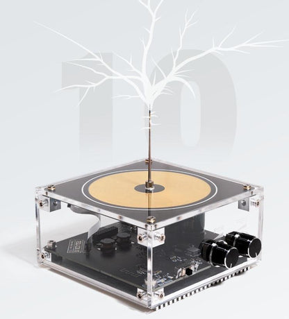 This is a free gift（Satisfy：$600USD）Bluetooth Music Tesla Coil Arc Plasma Loudspeaker Wireless Transmission Experiment Desktop Toy Model Haodley2022