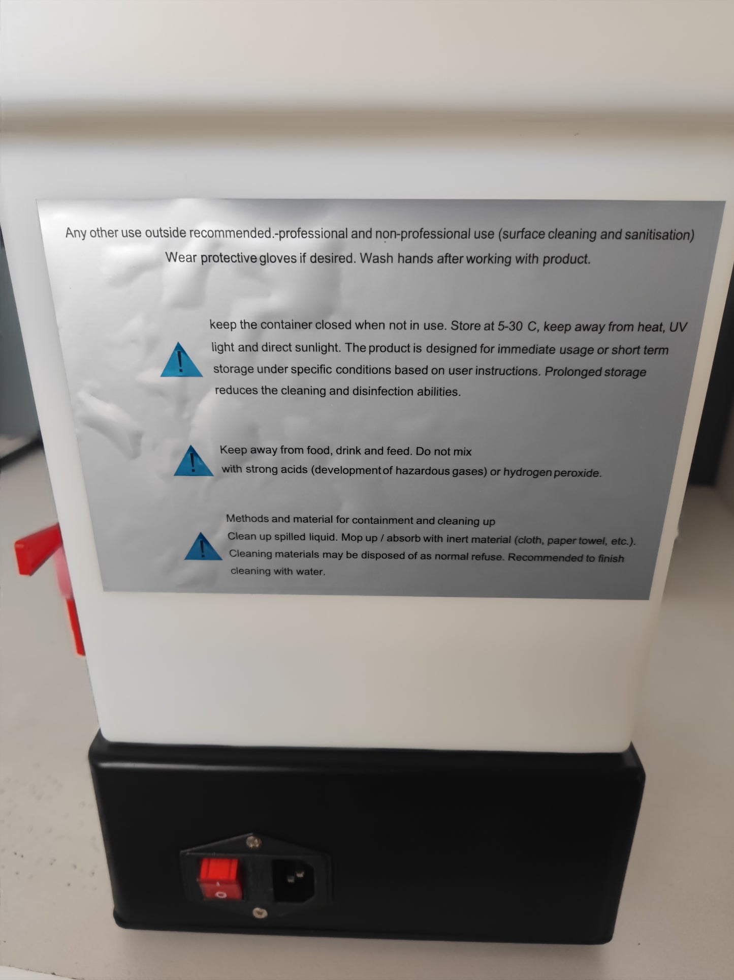 Electrolyzed Water System-Portable Hypochlorous Acid Generator-HOCL Hypochlorous Mist-Hypochlorous Solution Generator-Hypochlorous Acid-PH5.5-6.5 7.5L Capacity-200ppm/500ppm/1000ppm-HOCI/HCIO/HOCL
