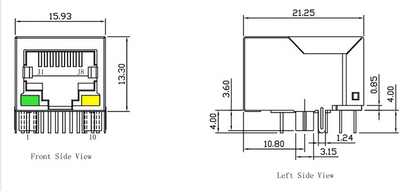 A70-112-331n126 Ethernet Gigabit Network Transformer RJ45 Connector for China Trjg0926henl LPJG0926HENL 5PCS/Sets