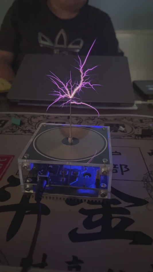 This is a free gift（Satisfy：$600USD）Bluetooth Music Tesla Coil Arc Plasma Loudspeaker Wireless Transmission Experiment Desktop Toy Model Haodley2022